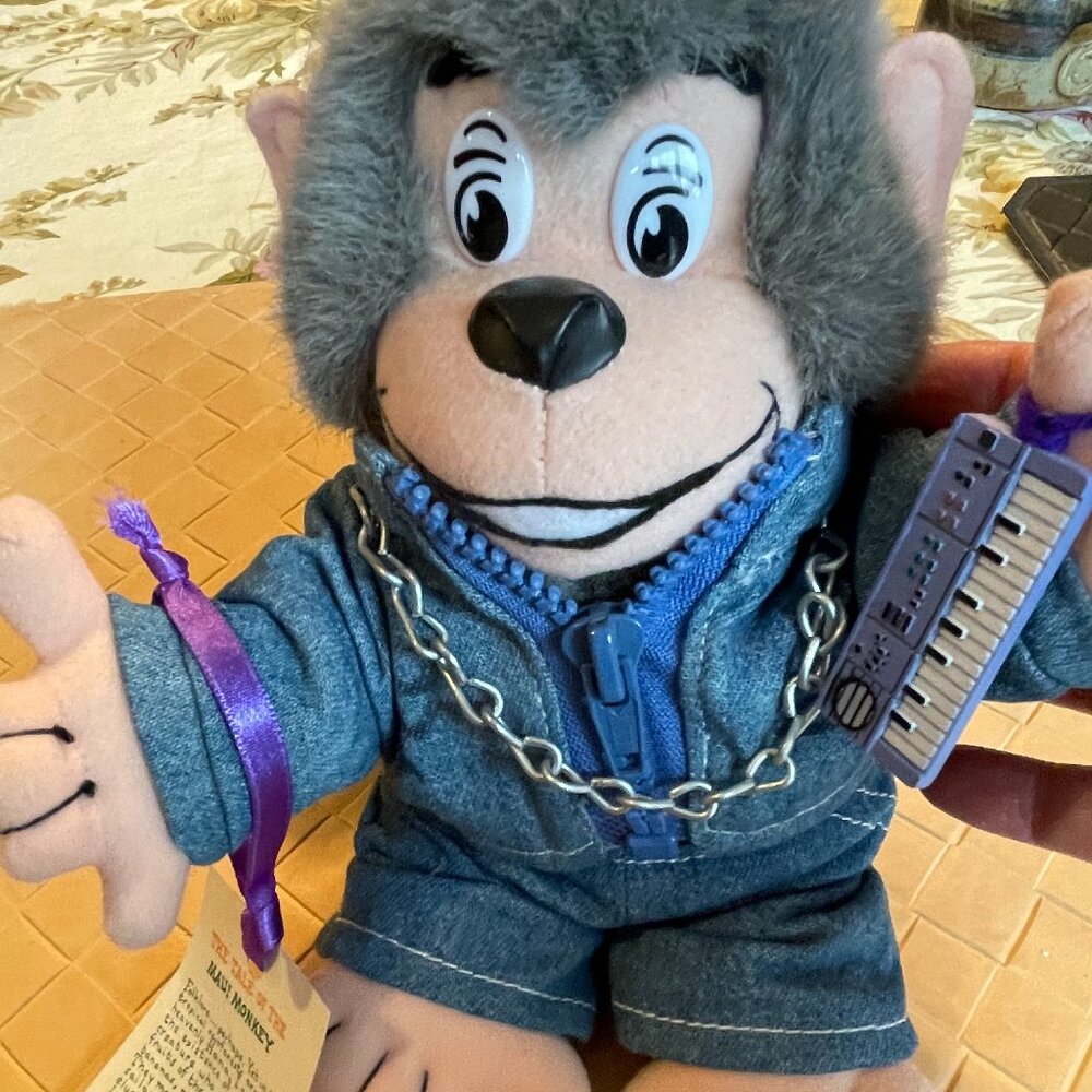 Vintage Maui Monkey Plush Shaka Stuffed Animal with Tag